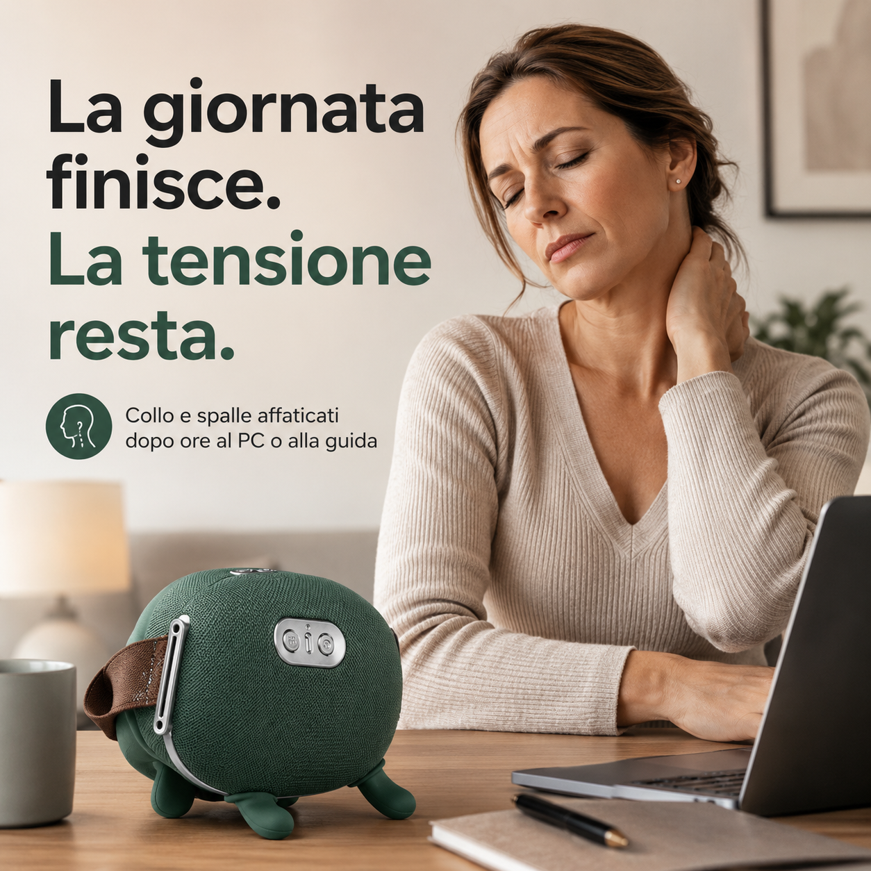 CerviZen™ – Massaggiatore 4D Senza Fili con Calore